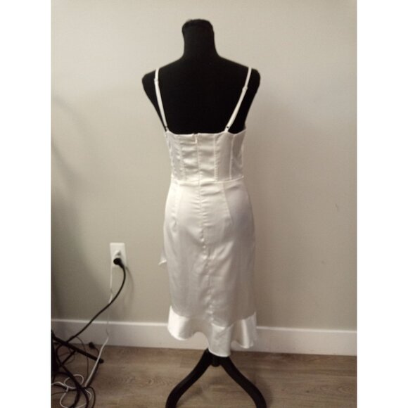 Grace Karin Women's White Asymmetrical Dress Size Small - Picture 3 of 8